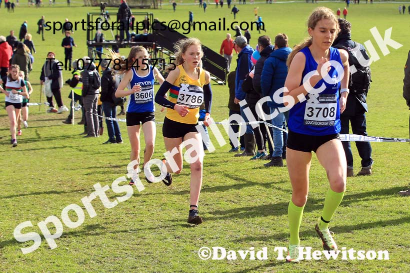 Girls Under-15s 2022 CAU Inter Counties Cross Country, Prestwold Hall, Loughborough.  Photo: David T. Hewitson/Sports for All Pics